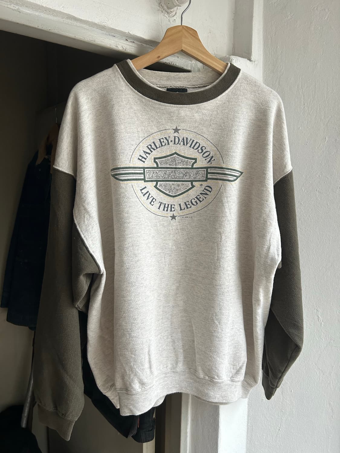 90‘s 빈티지 할리데이비슨 하이네켄오마주 스웻셔츠 상품이미지2