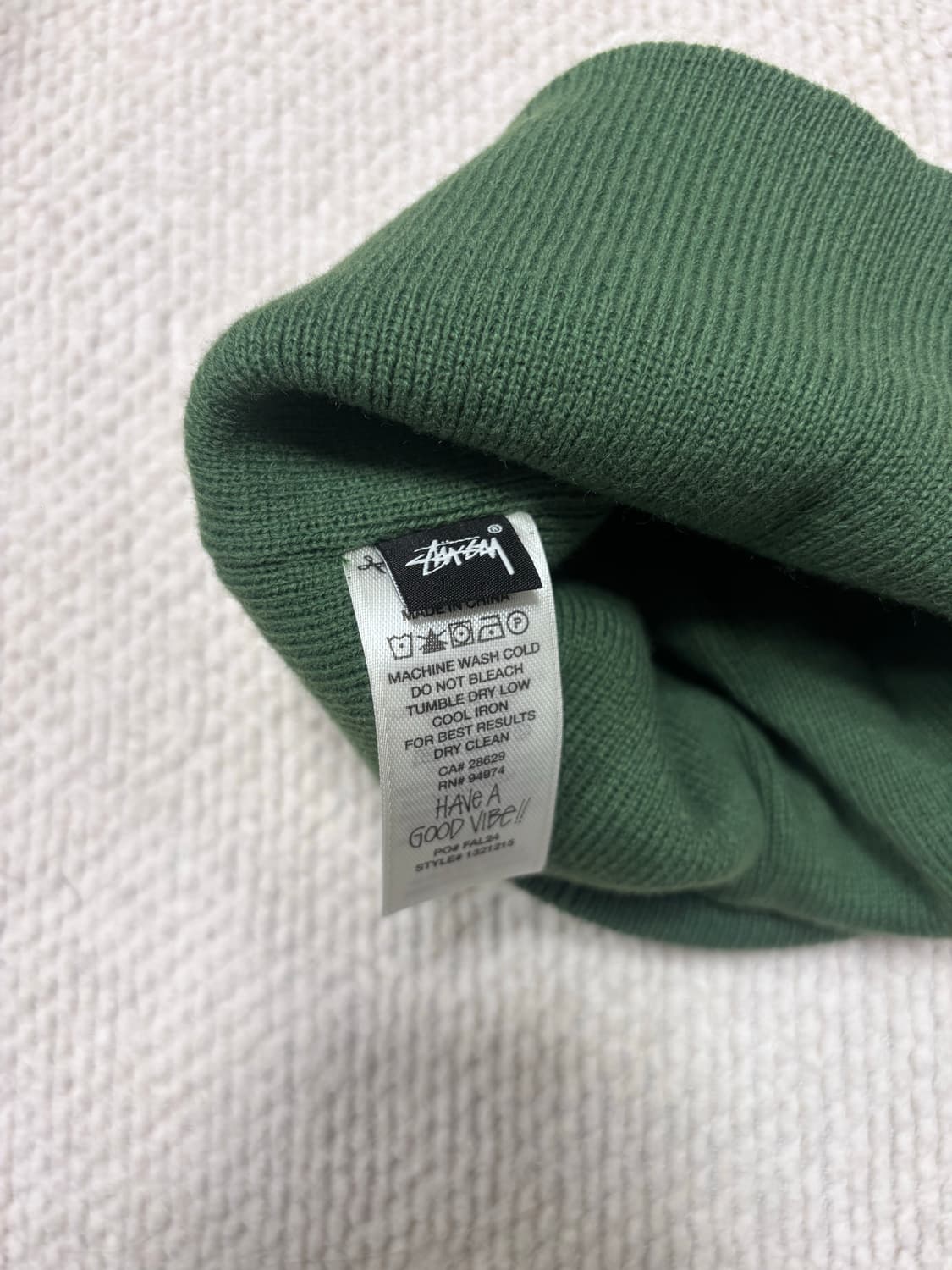 스투시 익스포즈드 스티치 스컬캡 그린 상품이미지2