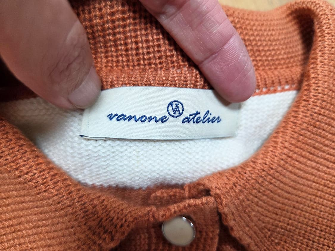 반원아틀리에(VANONE ATELIER) 럭비 카라니트 프리사이즈 새상품 상품이미지7