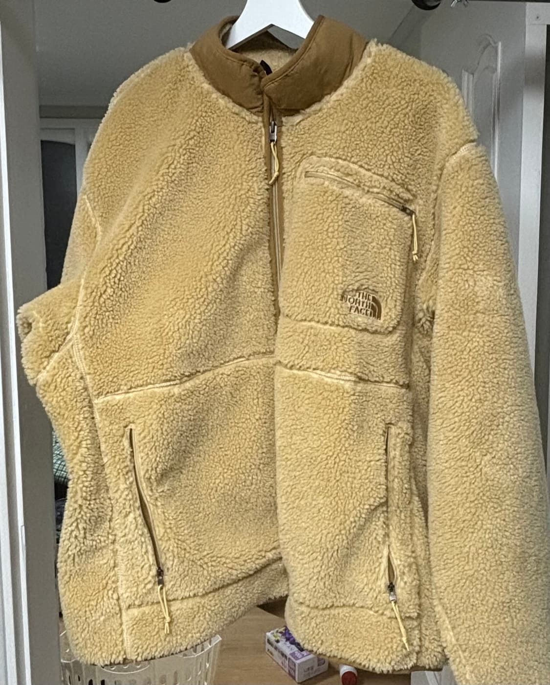 노스페이스 뽀글이 플리스 자켓 베이지 XXL 상품이미지5