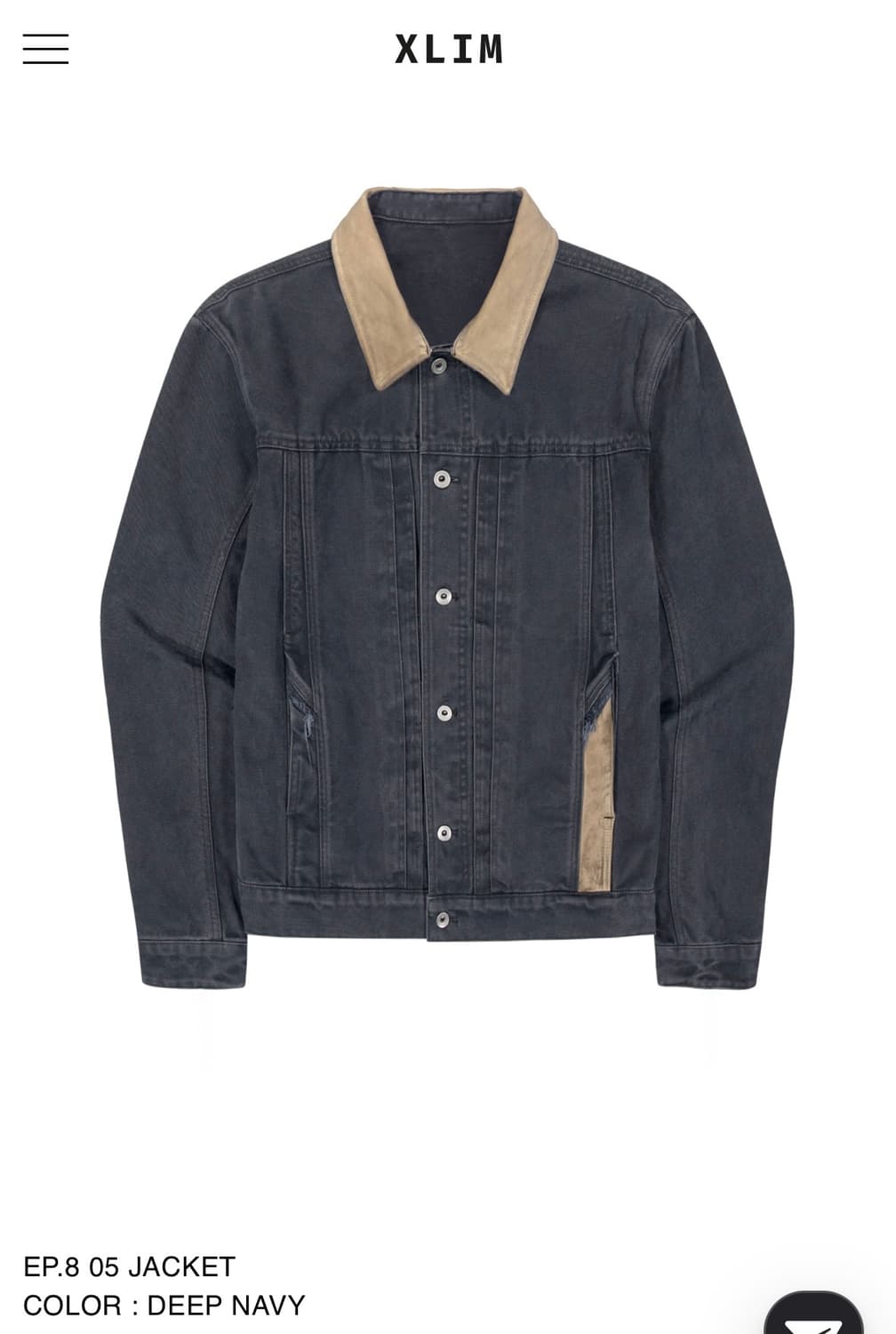 Xlim ep.8 05 JACKET deep navy 상품이미지1