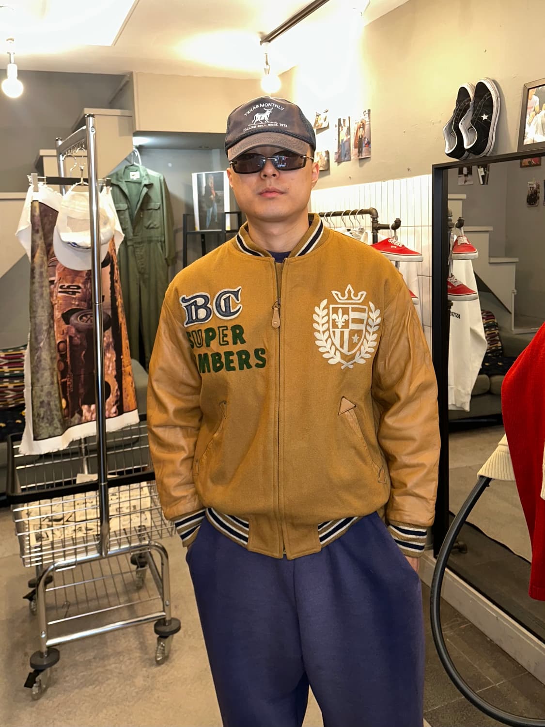 90‘s Ba-Tsu club patch varsity jacket 상품이미지2