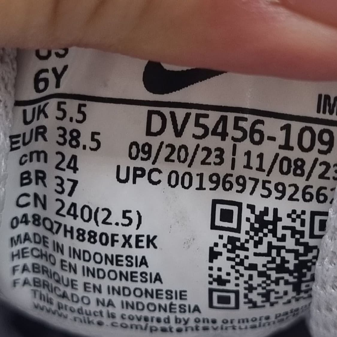 나이키 코트버로우 여성 운동화 240. 상품이미지6