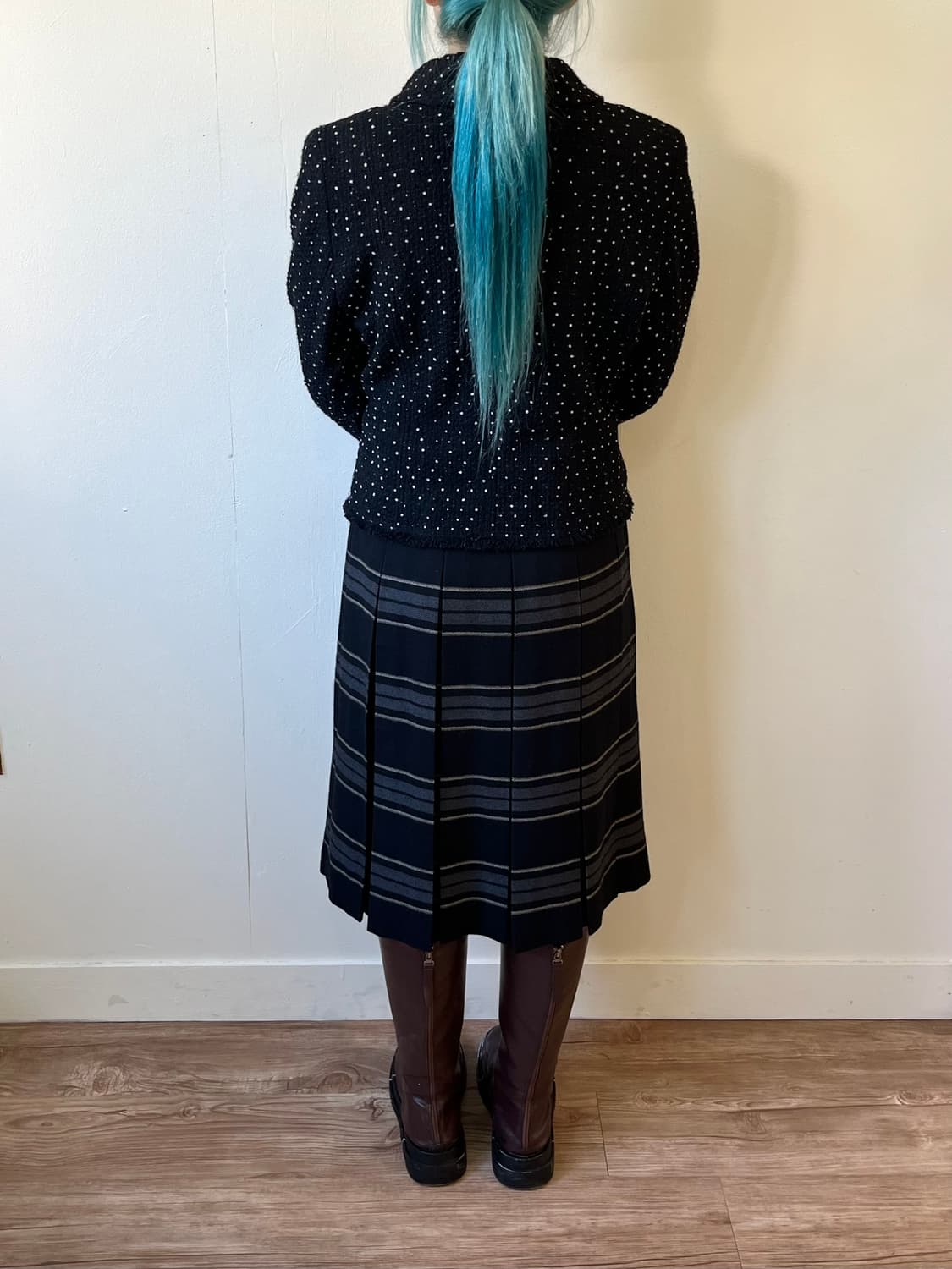 CECI OU CELA 도트 트위드 자켓 상품이미지8