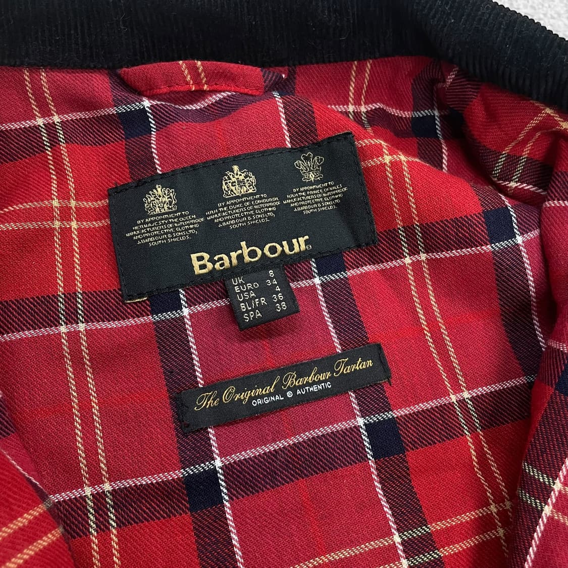 바버 Babour 인터네셔널 왁스 자켓 레드 상품이미지5