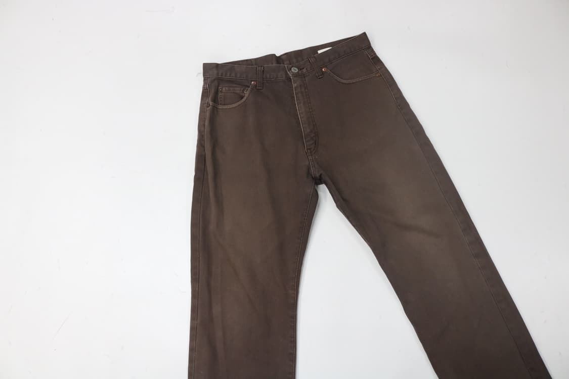 빔즈 빈티지 브라운 피케 코튼 팬츠  상품이미지3
