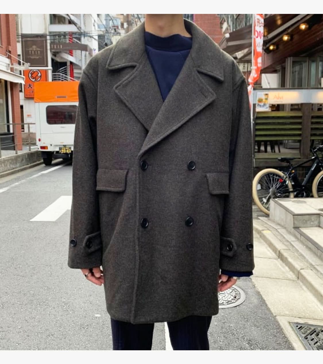 BEAMS - LOOSE WIDE PEA COAT 상품이미지3