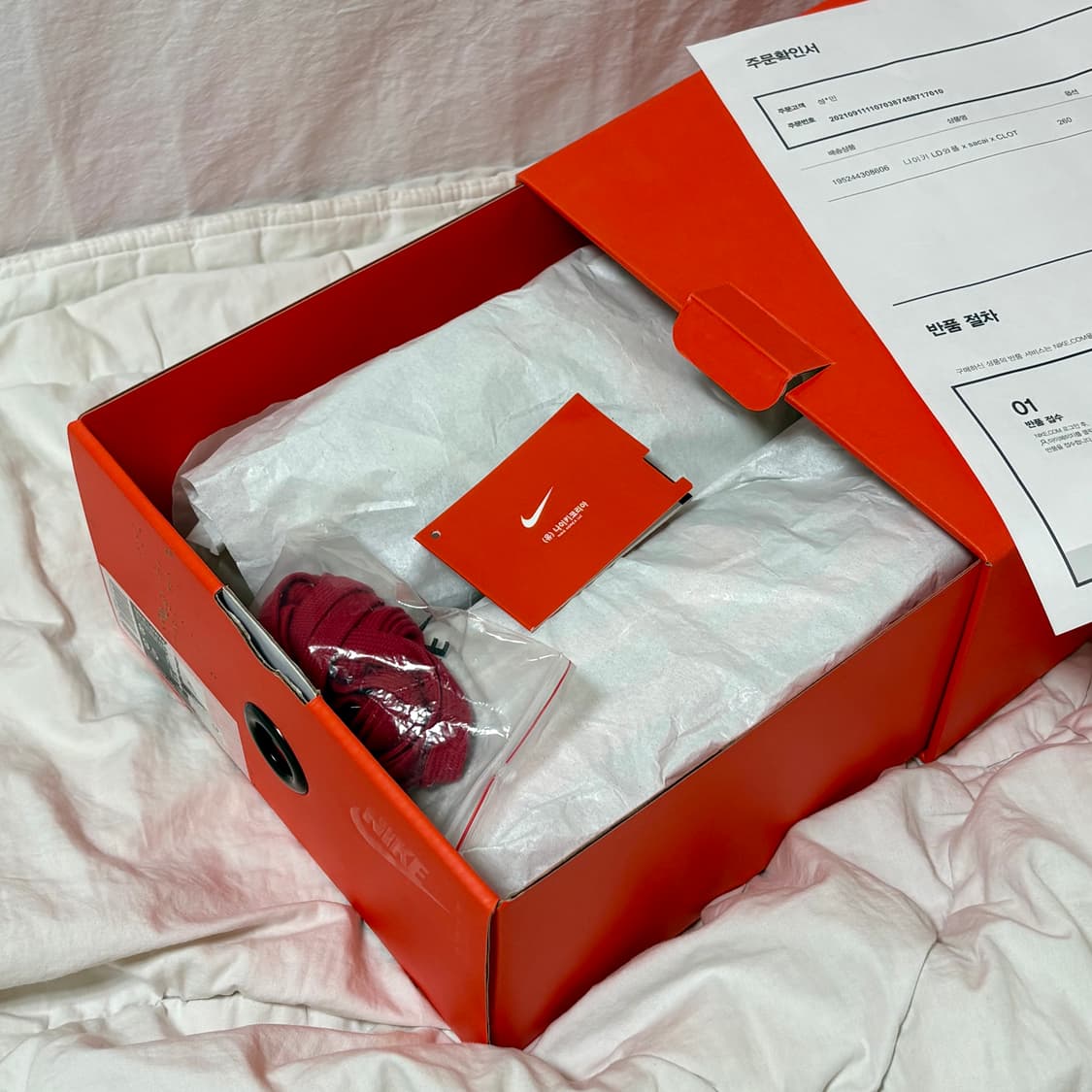 [260] 나이키 x 사카이 x 클랏 LD와플 오렌지 블레이즈 상품이미지7