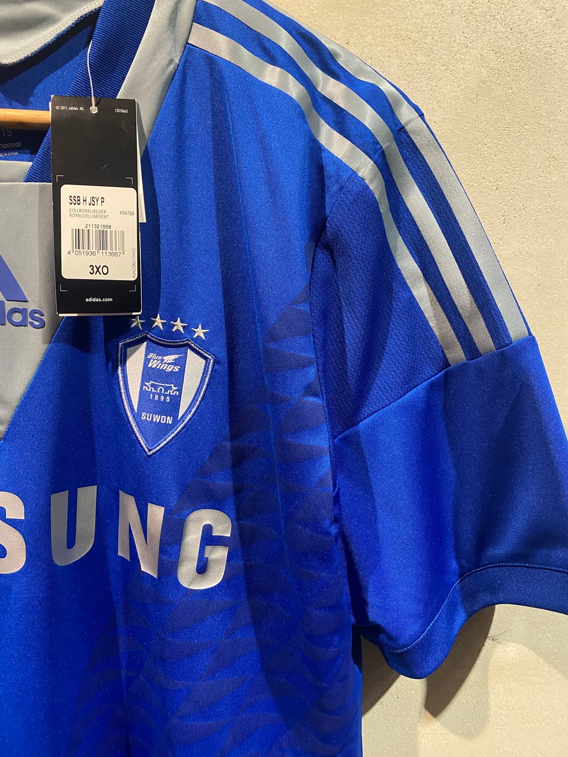 13-14 수원 삼성 22번 홈 유니폼 (실버에로우/NEW) 상품이미지3