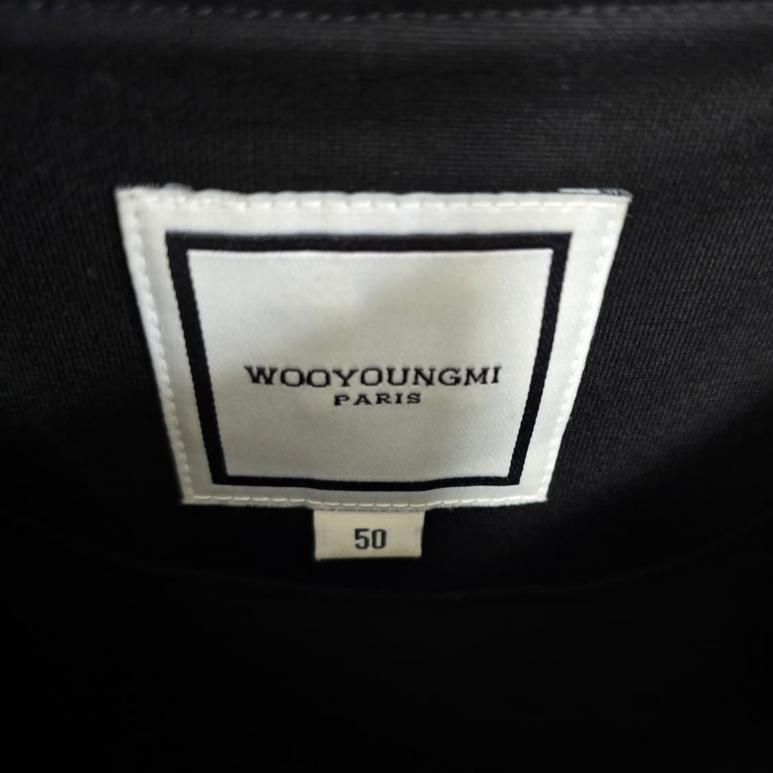 25ss 우영미 로고 코튼 오버핏 반팔 티셔츠 50사이즈 블랙 판매 상품이미지4