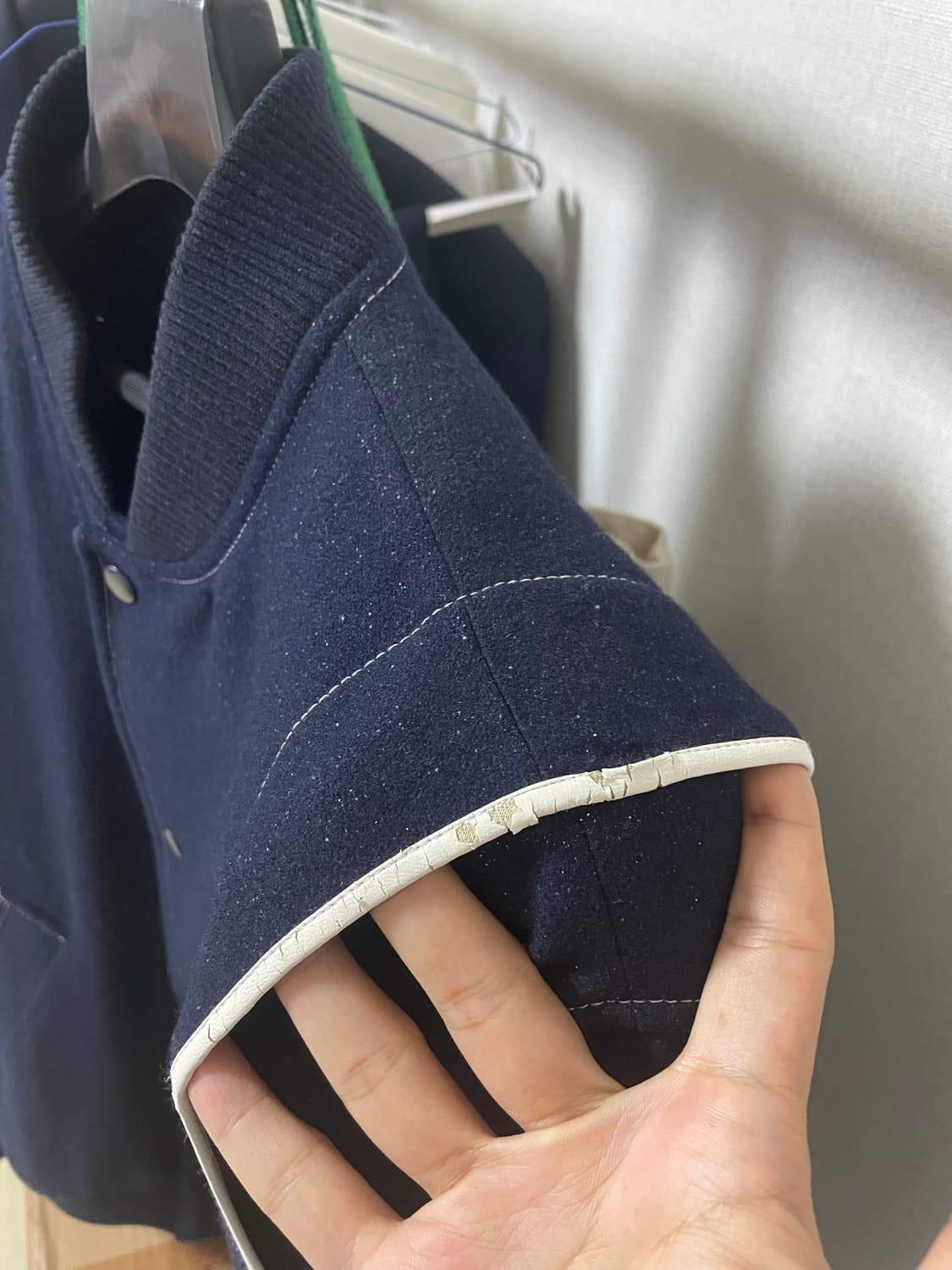 2사이즈) 라벨아카이브 베이스볼 점퍼 네이비 바시티 자켓 블루종 2 상품이미지10