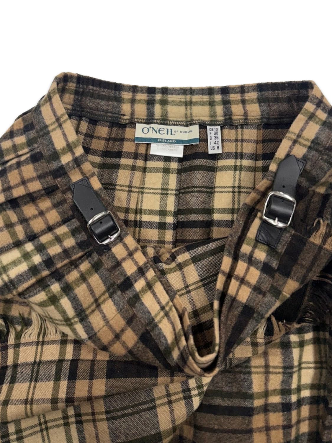 빈티지 O'NEIL 체크 버클 랩 스커트 상품이미지3
