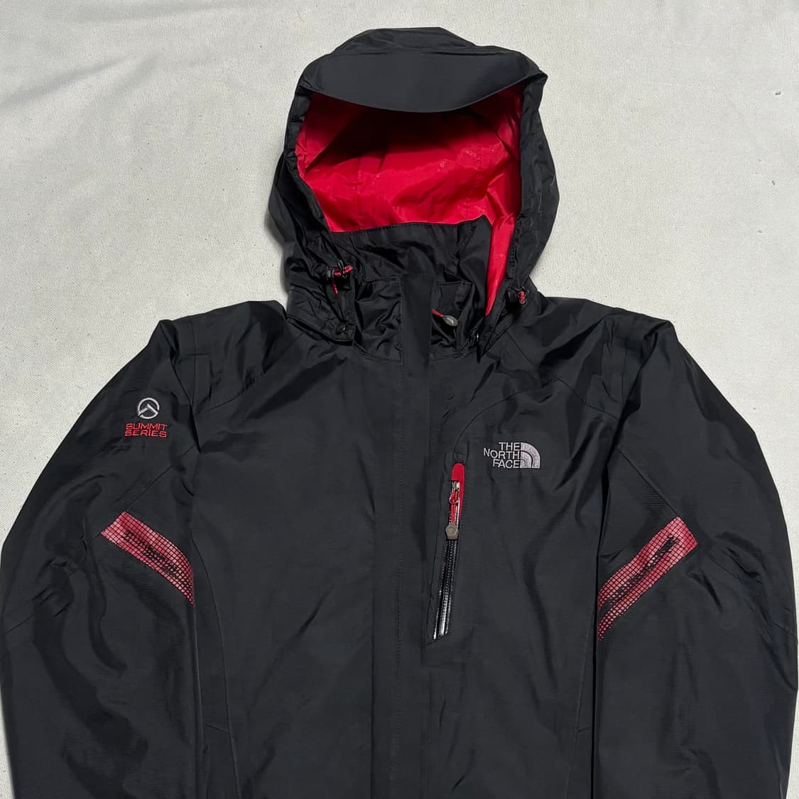 85 노스페이스 써밋 고어텍스 레드 블랙 배색 바람막이 상품이미지1