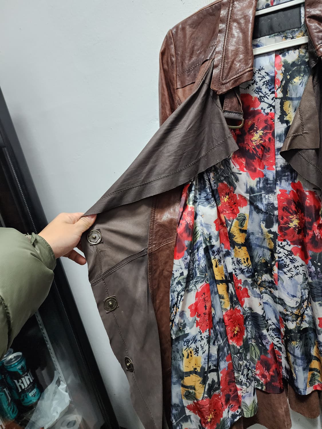 탱커스 산양가죽 보헤미안 히피st 빈티지 레더 코트 상품이미지8