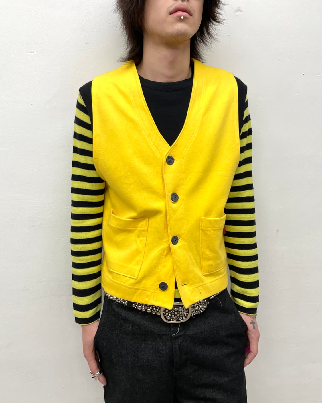 Union Jack Yellow Cotton Vest 상품이미지4