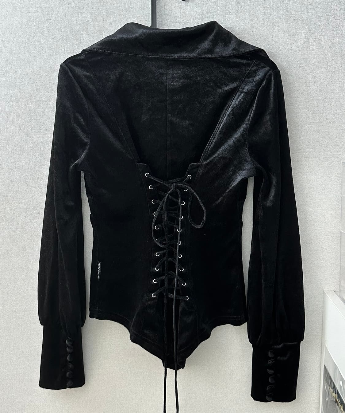 Ozz oneste velvet corset top 상품이미지2