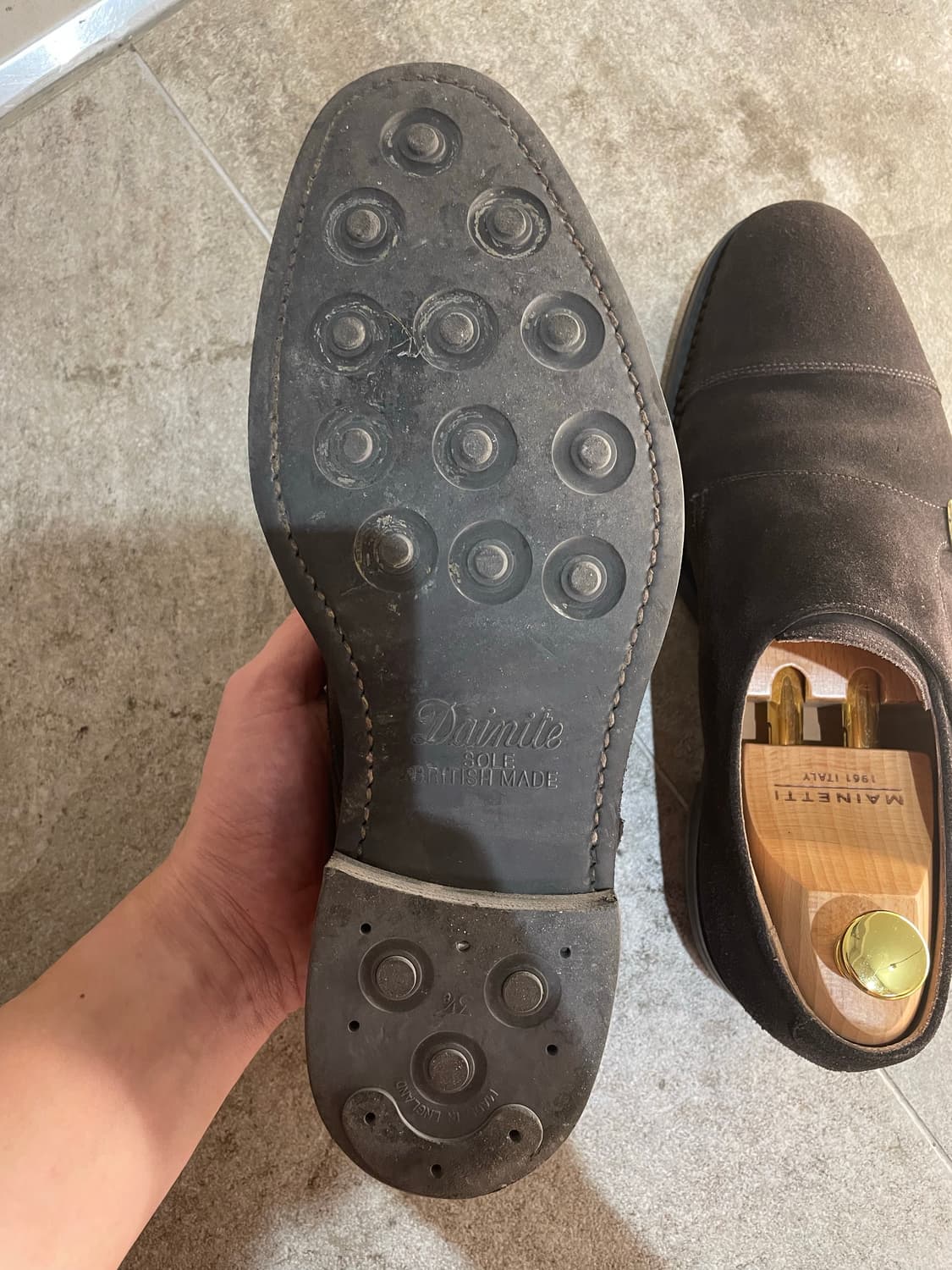 로크1880 캐논 더블 몽크스트랩 스웨이드 uk8 상품이미지3