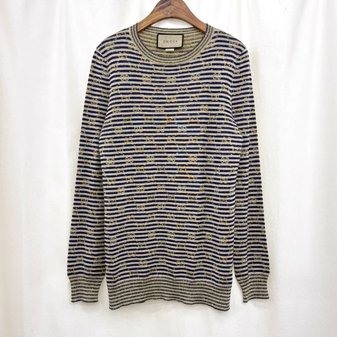 구찌 GG 자카드 루렉스 스트라이프 니트 상품이미지1