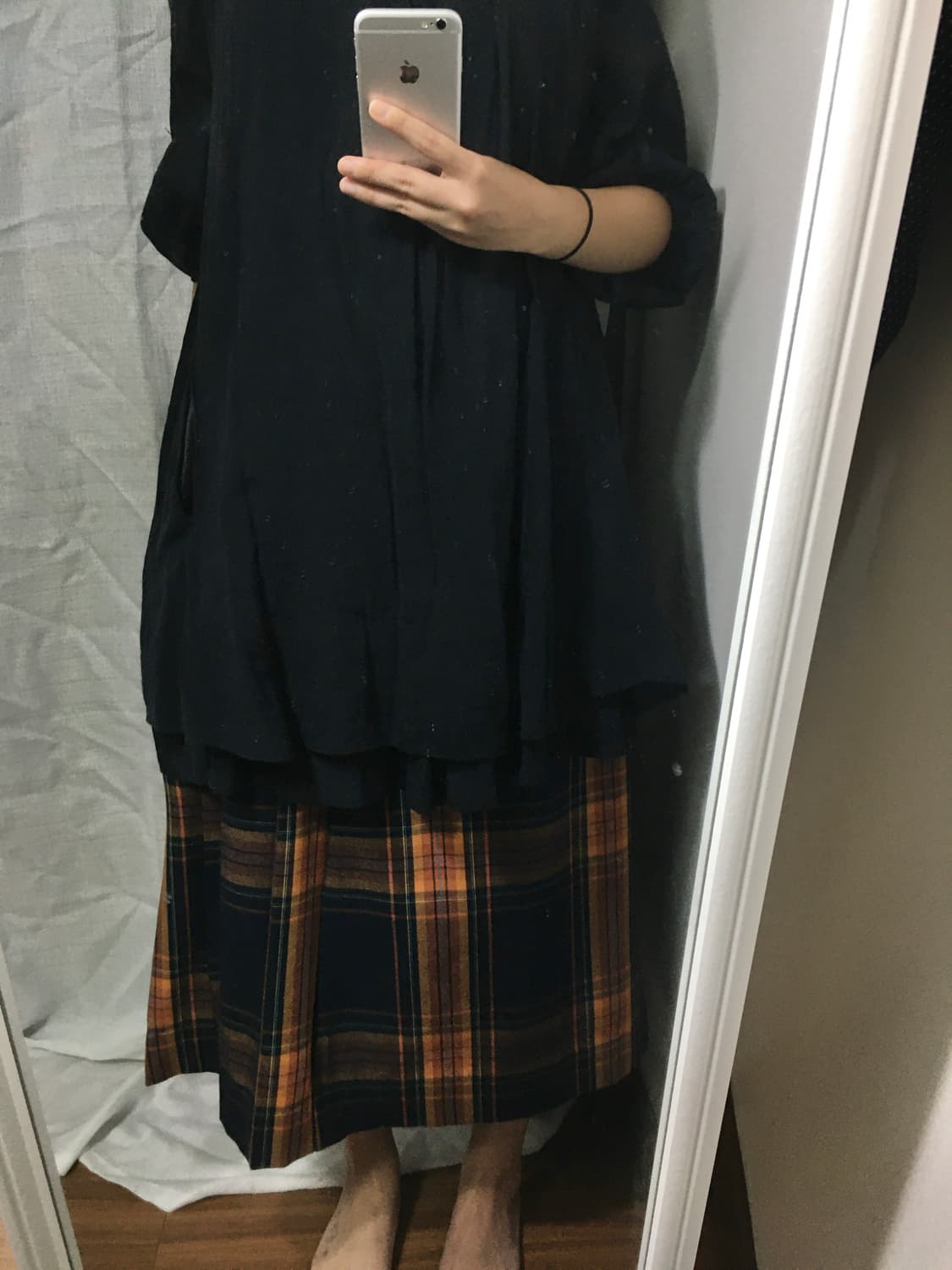 Check long skirt 상품이미지2