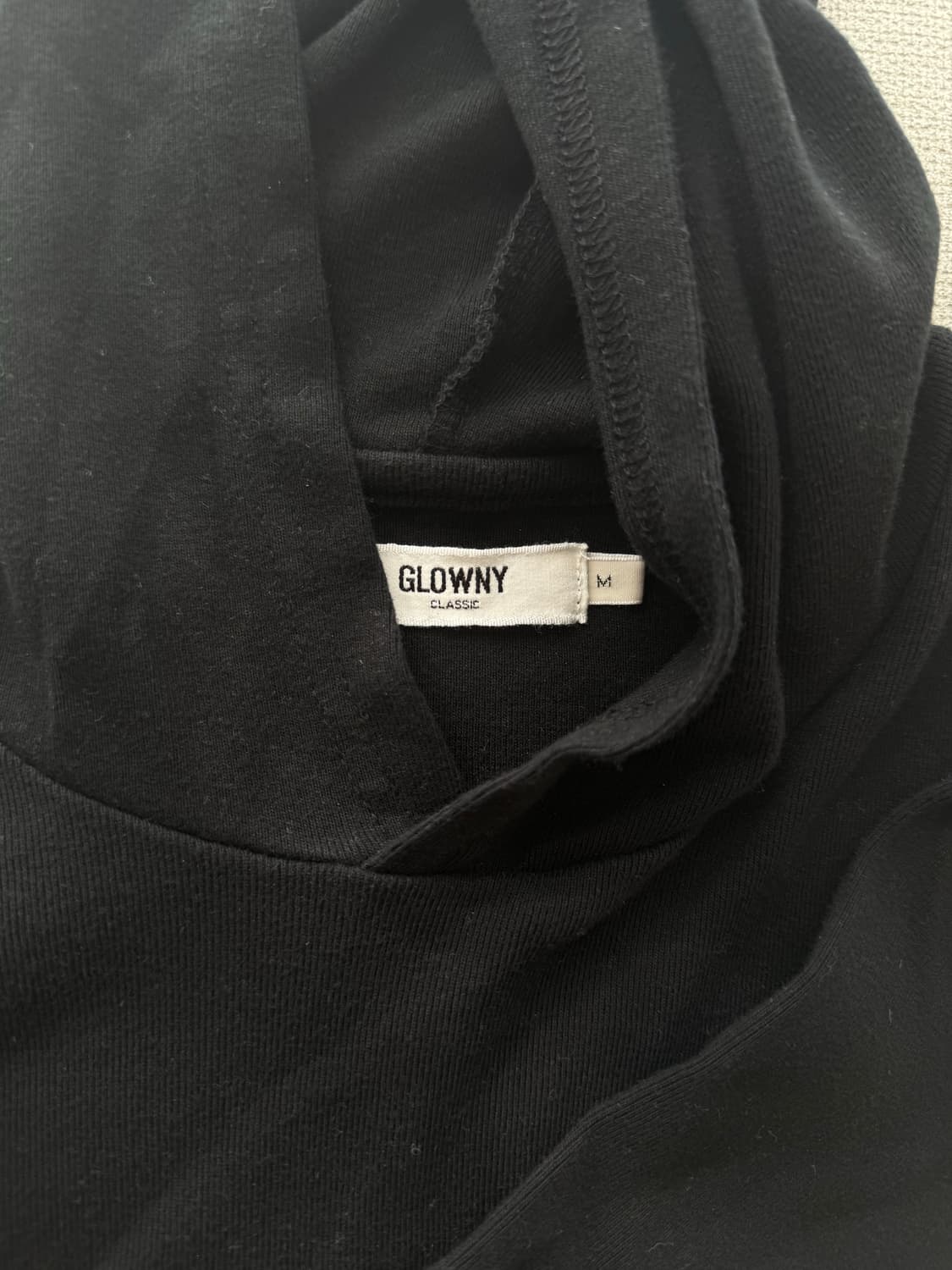Glowny 글로니 G COMFORT HOODIE (BLACK) 상품이미지3