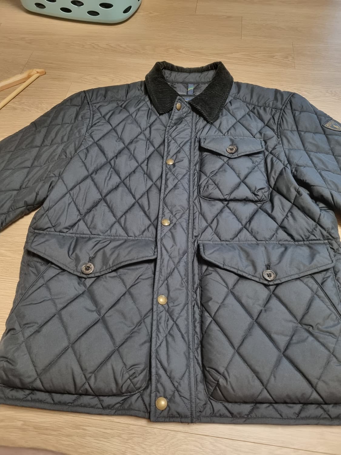 폴로 퀼팅 블랙 M 상품이미지1