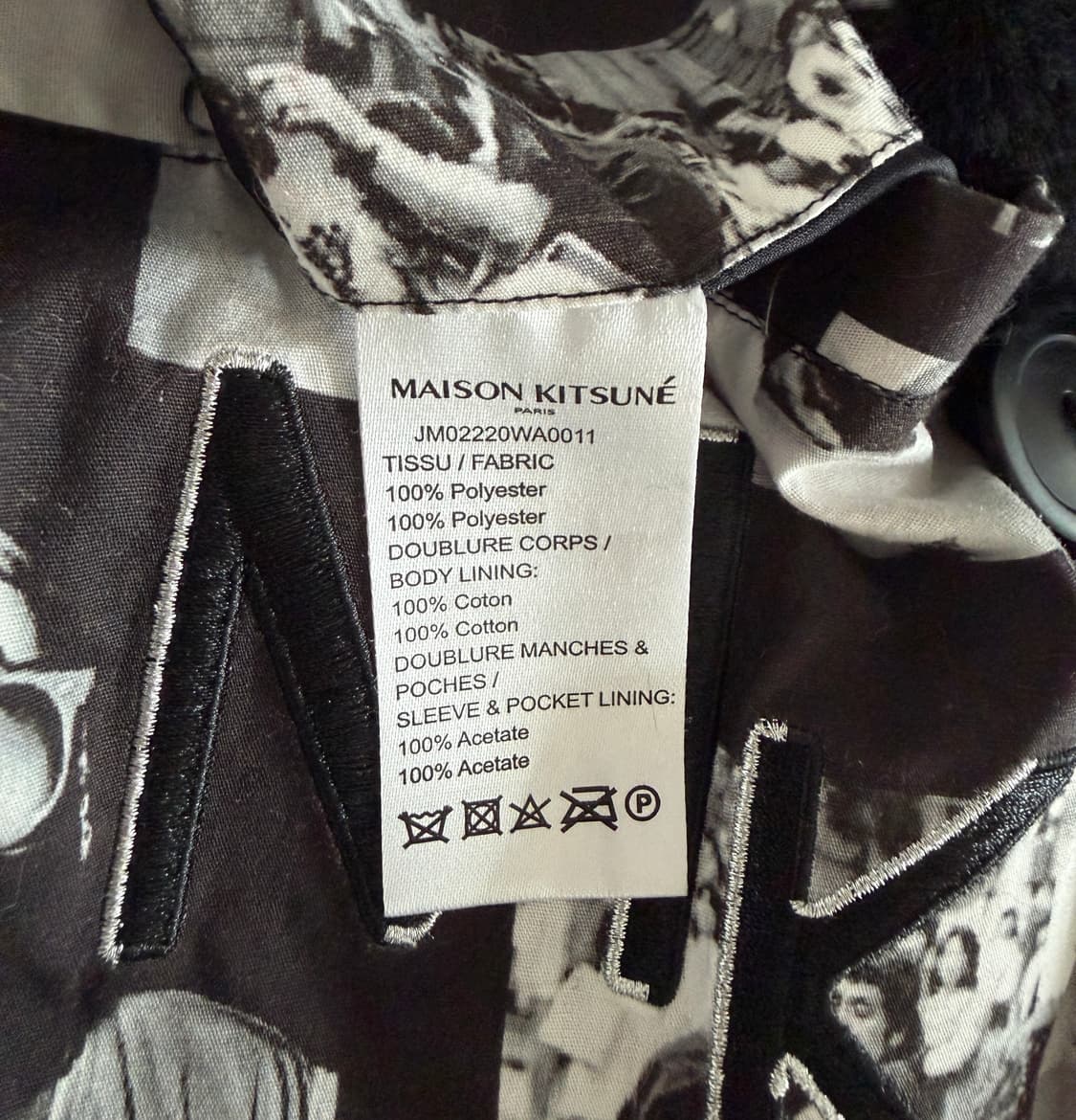 메종키츠네 블랙 퍼 코트 상품이미지5