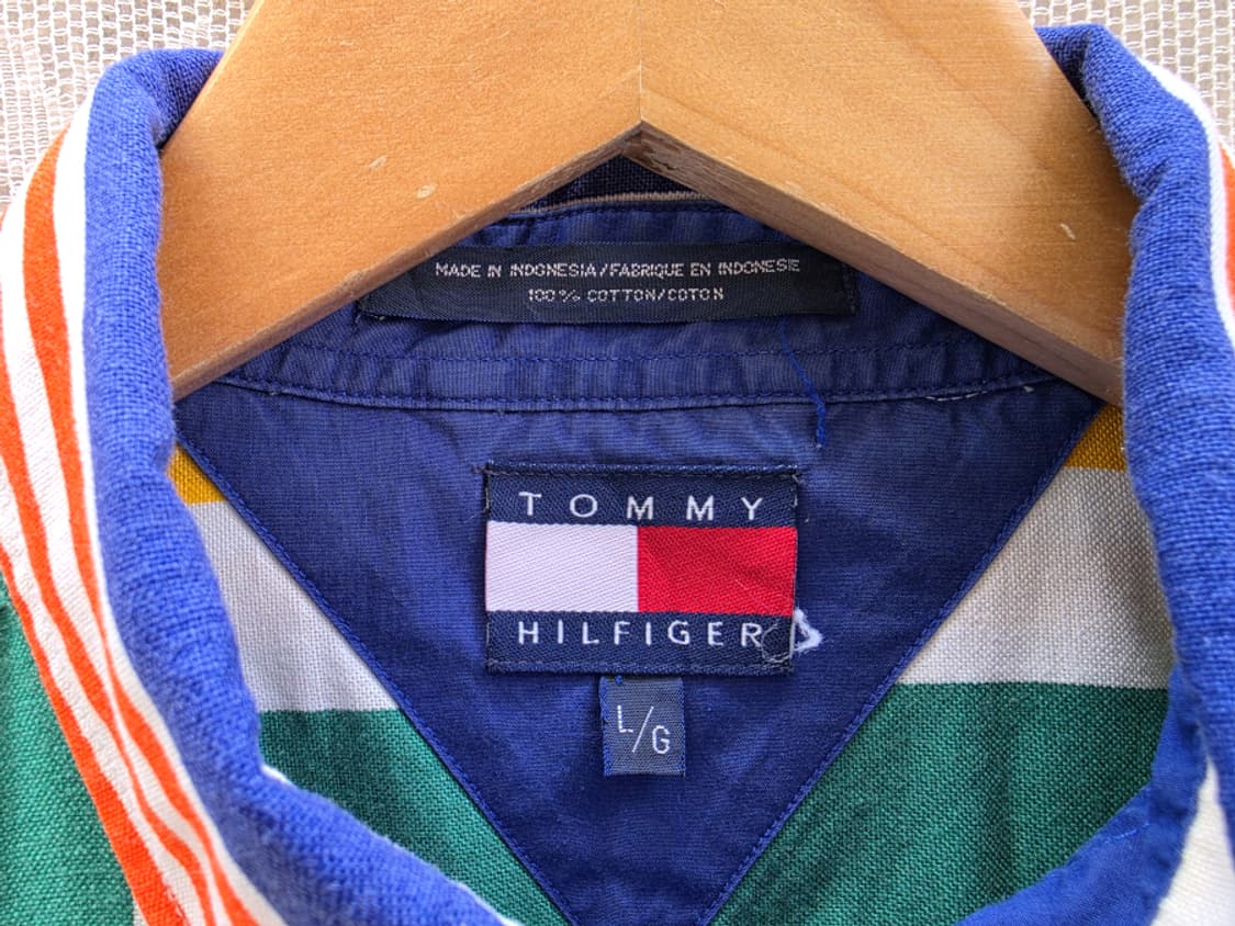 90s 타미 힐피거 멀티 컬러 셔츠 상품이미지5