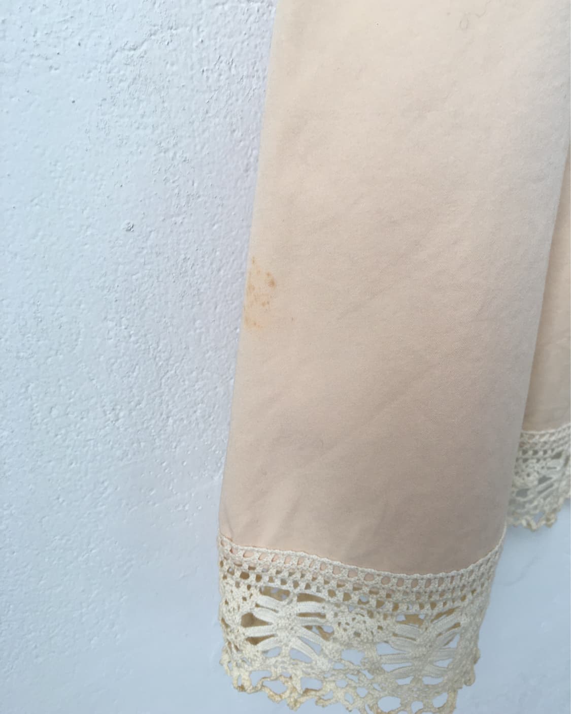 Lace up point crochet trimming unbalance 상품이미지4