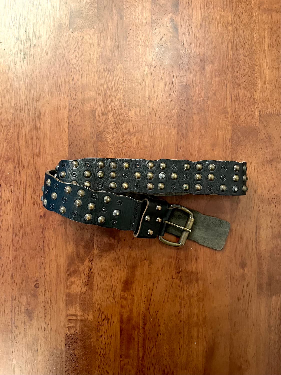 디젤 스터드 레더 벨트 상품이미지3