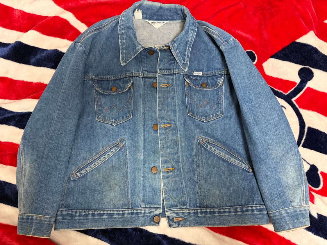 80s USA 빈티지 랭글러 126mj 데님 자켓 상품이미지1