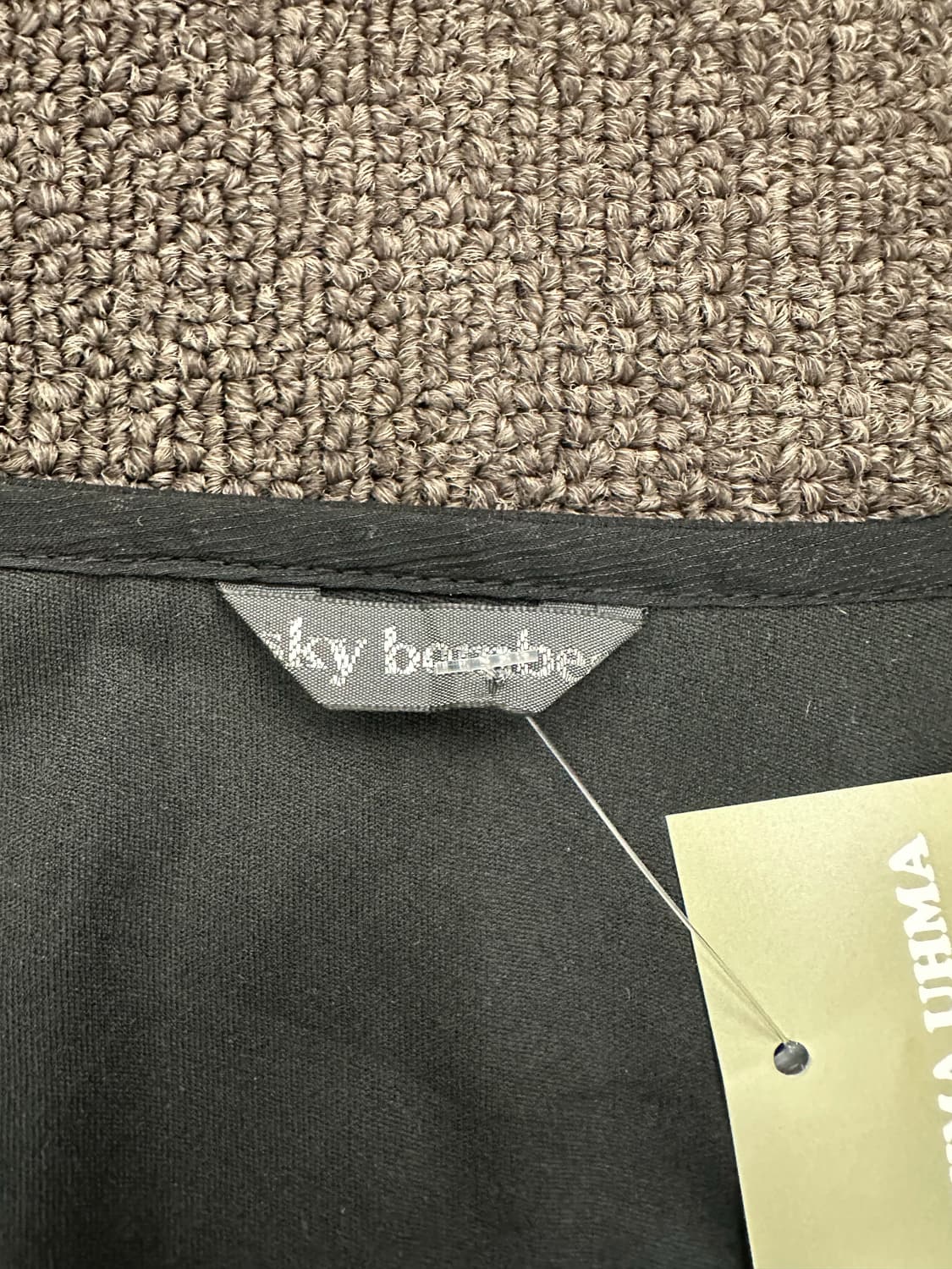 L)Sky Bomber 블랙 레이스 자수 블라우스 상품이미지4