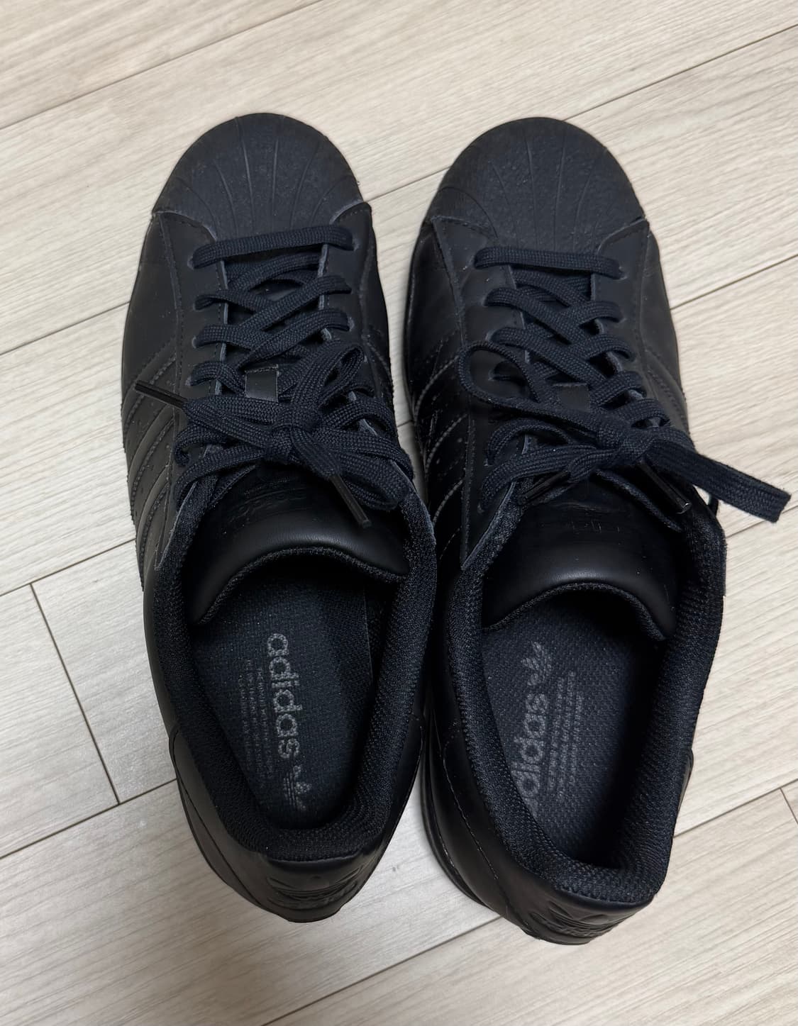 [285] 아디다스 슈퍼스타 트리플 블랙 상품이미지5