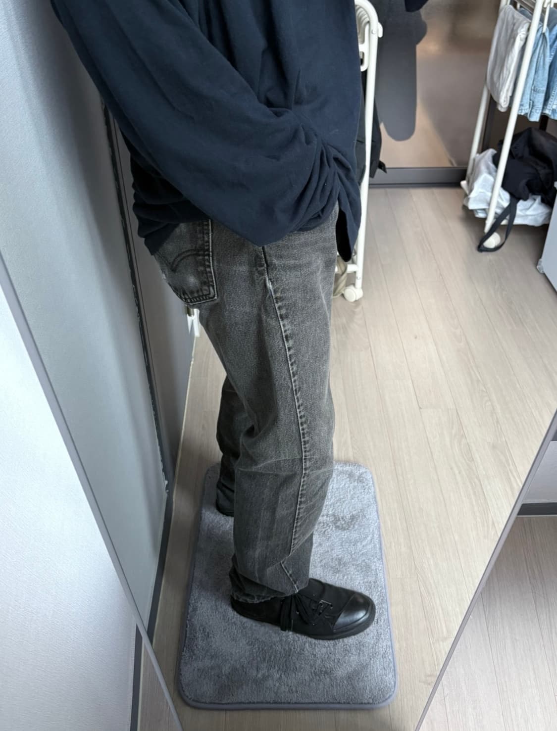 (33x32, 실측 31) 90s 리바이스 505 오렌지탭 빈티지 흑청 상품이미지3