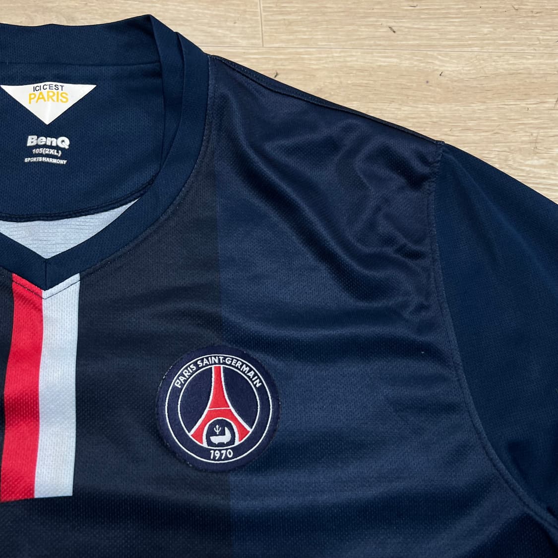 파리 생제르망 PSG 기능성 반팔 축구복 유니폼 [네이비] 2XL/105 상품이미지4