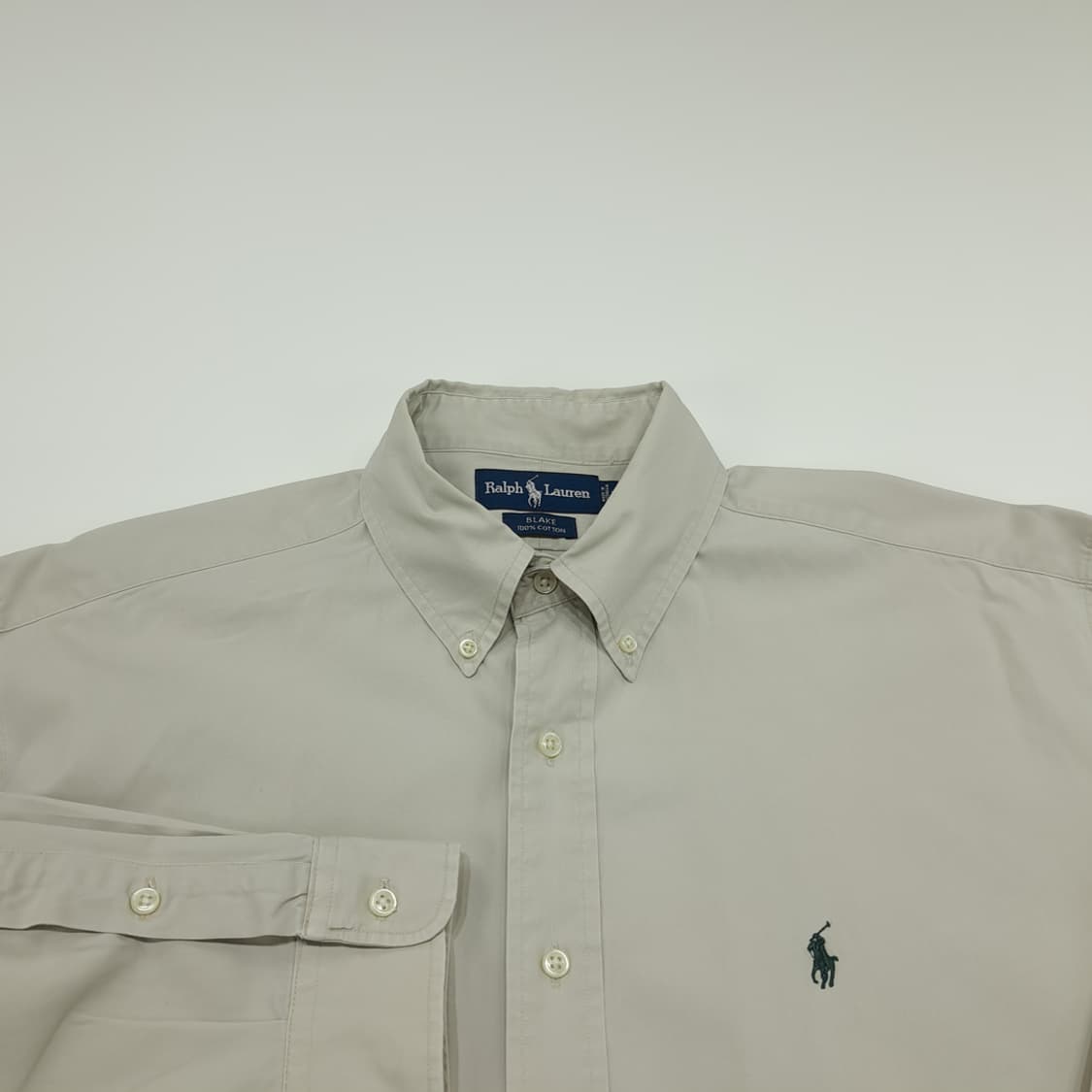CN824 L 폴로 랄프로렌 라이트그레이 긴팔 셔츠 남방 상품이미지2