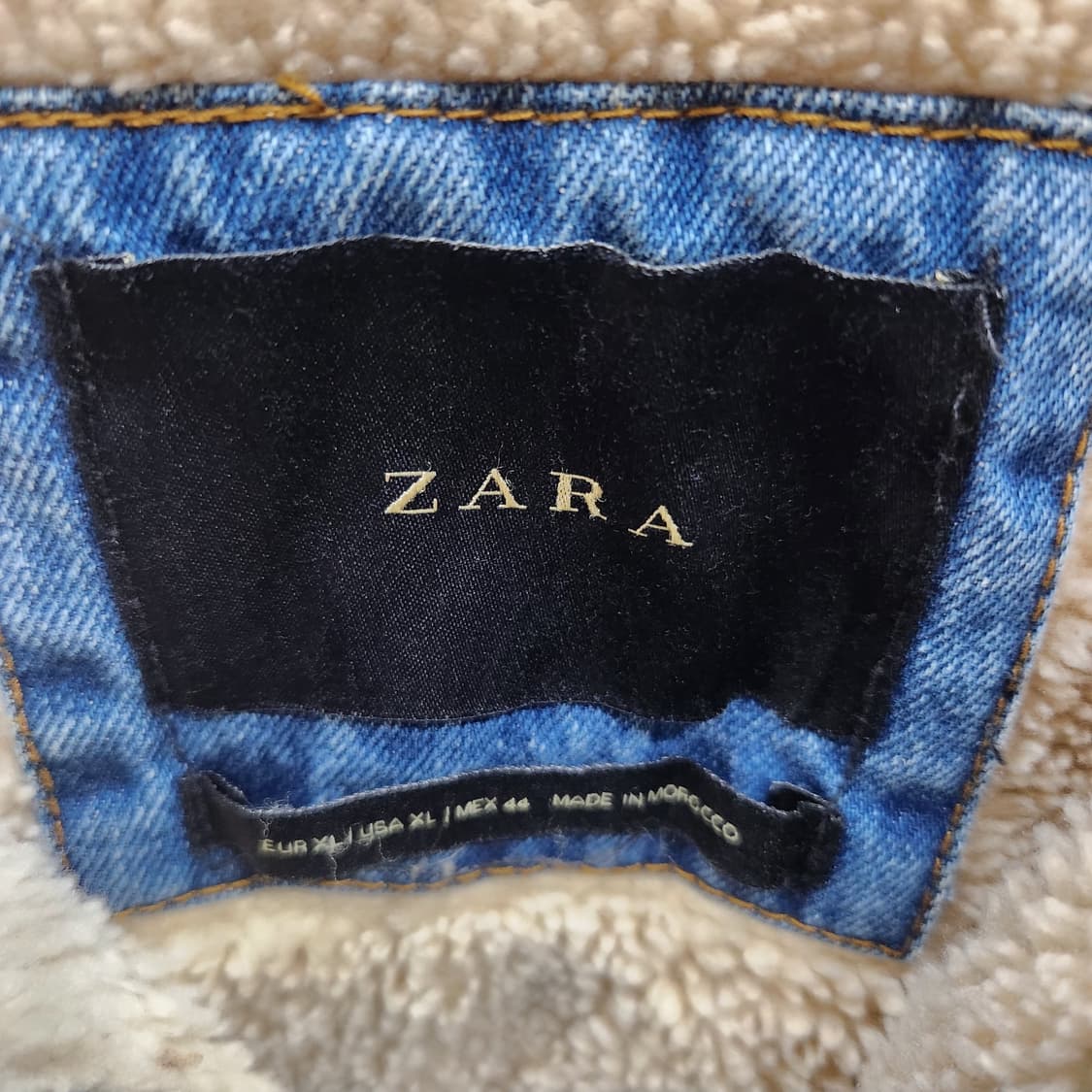 자라 쉐르파 데님 (양털)청자켓 XL(L~XL) 상품이미지5