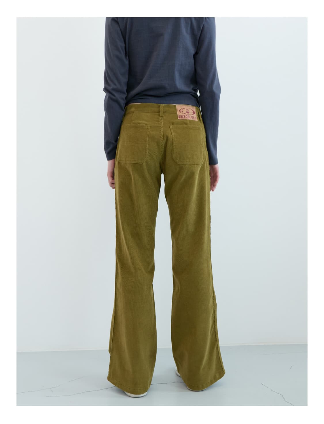 포켓 코듀로이 부츠컷 팬츠 (Olive) 상품이미지5