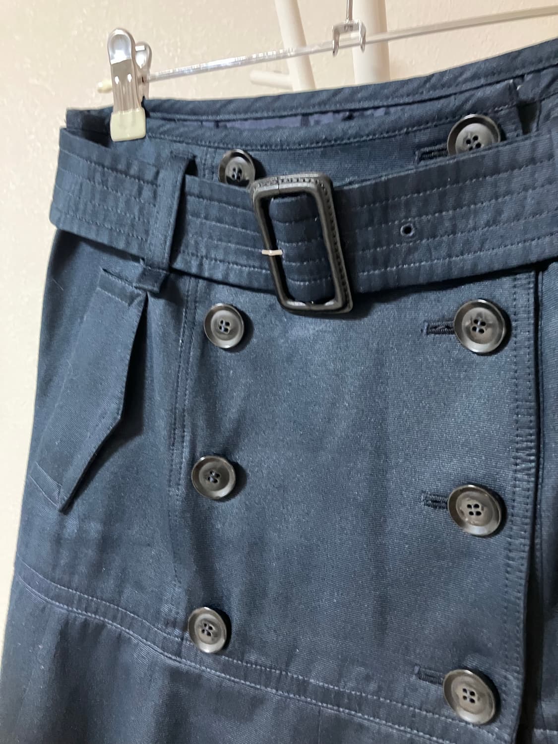 일본빈티지 미쉘클랑 네이비 버튼스커트 상품이미지2