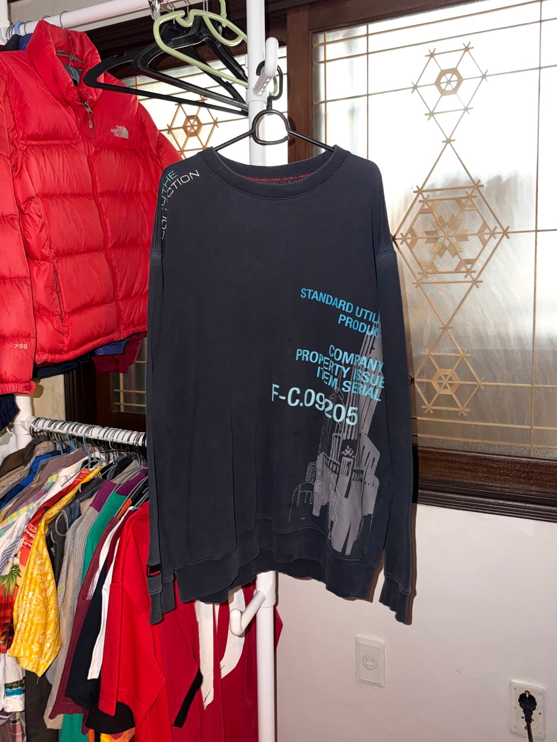 후부 푸부 올드스쿨 맨투맨 스웻셔츠 상품이미지1