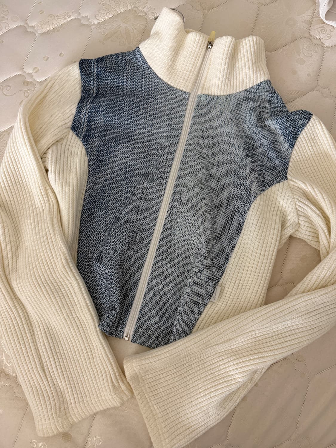 2000아카이브스 데님니트집업 상품이미지1