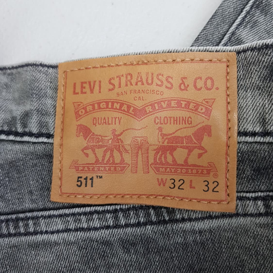 리바이스 511 데님 그레이 팬츠 32 사이즈 상품이미지2
