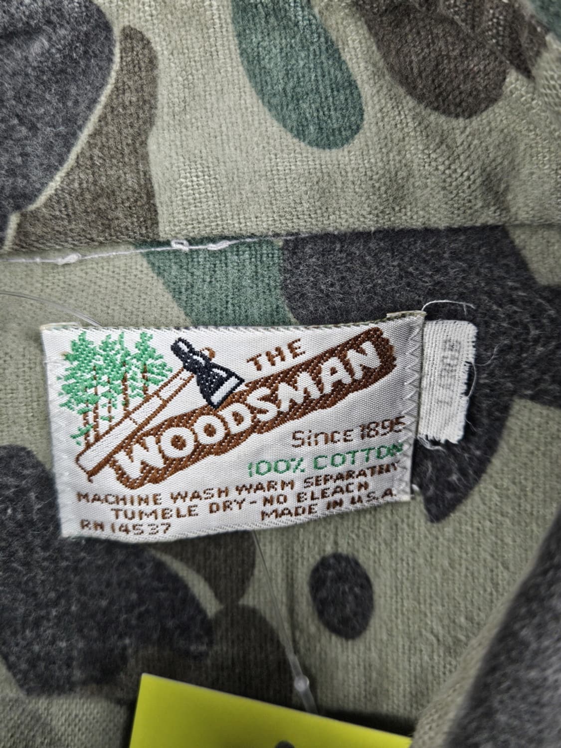 80's USA THE WOODSMAN 카모 헌팅 셔츠 (L)/10537 상품이미지7