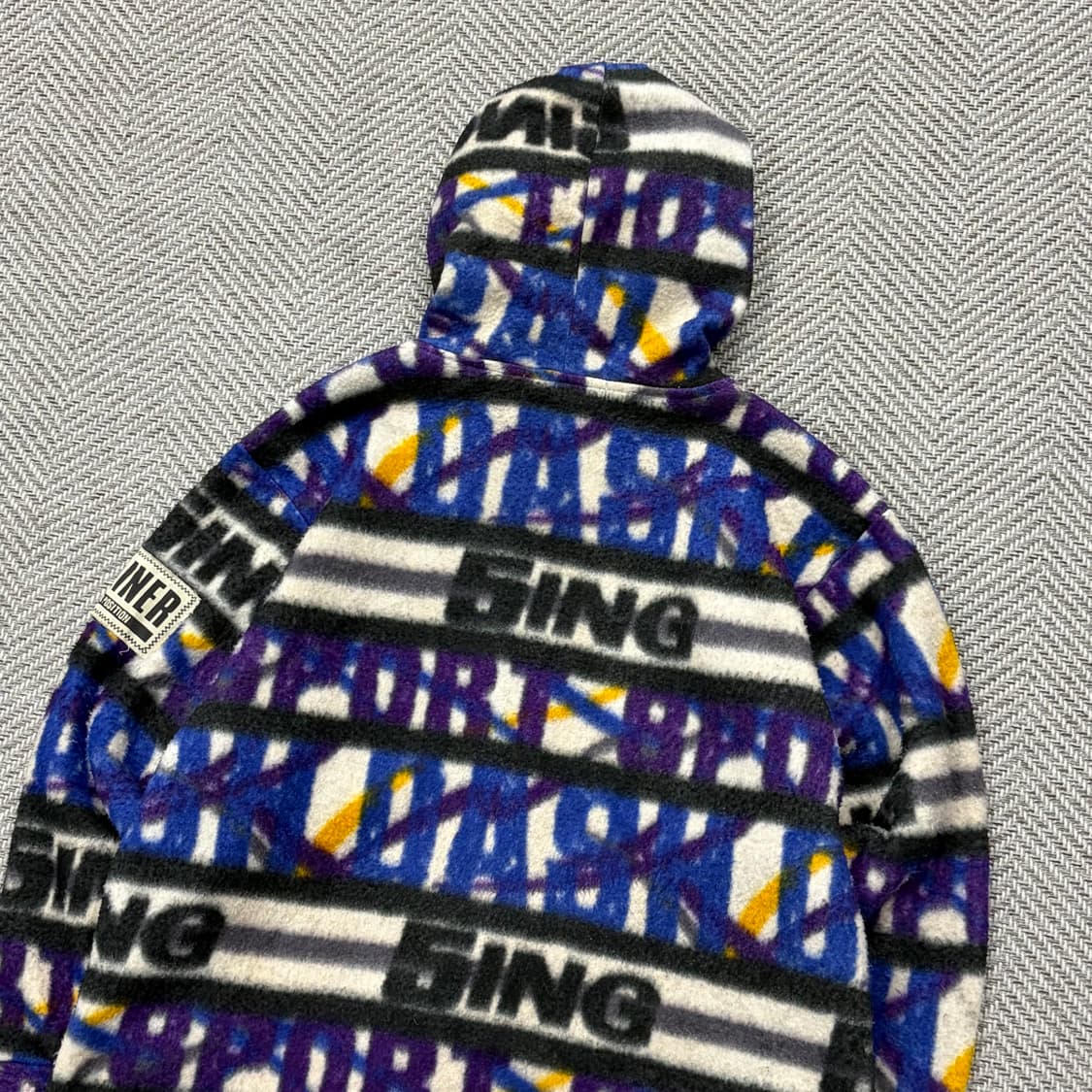 spoliner 레터링 패턴 플리스 자켓 v1435 상품이미지4