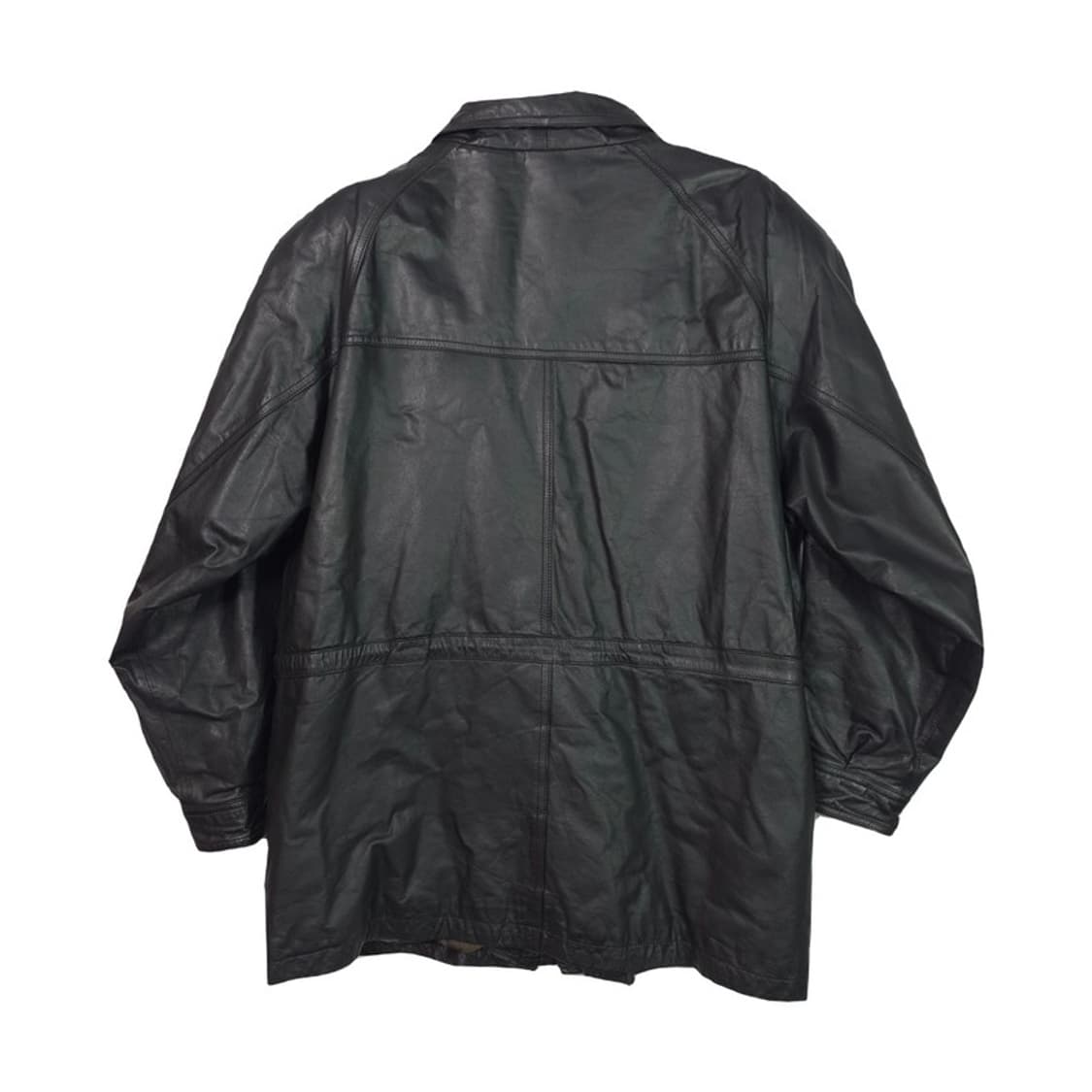 VALENTINO UOMO 90s 빈티지 레더 필드 자켓 XL 상품이미지2