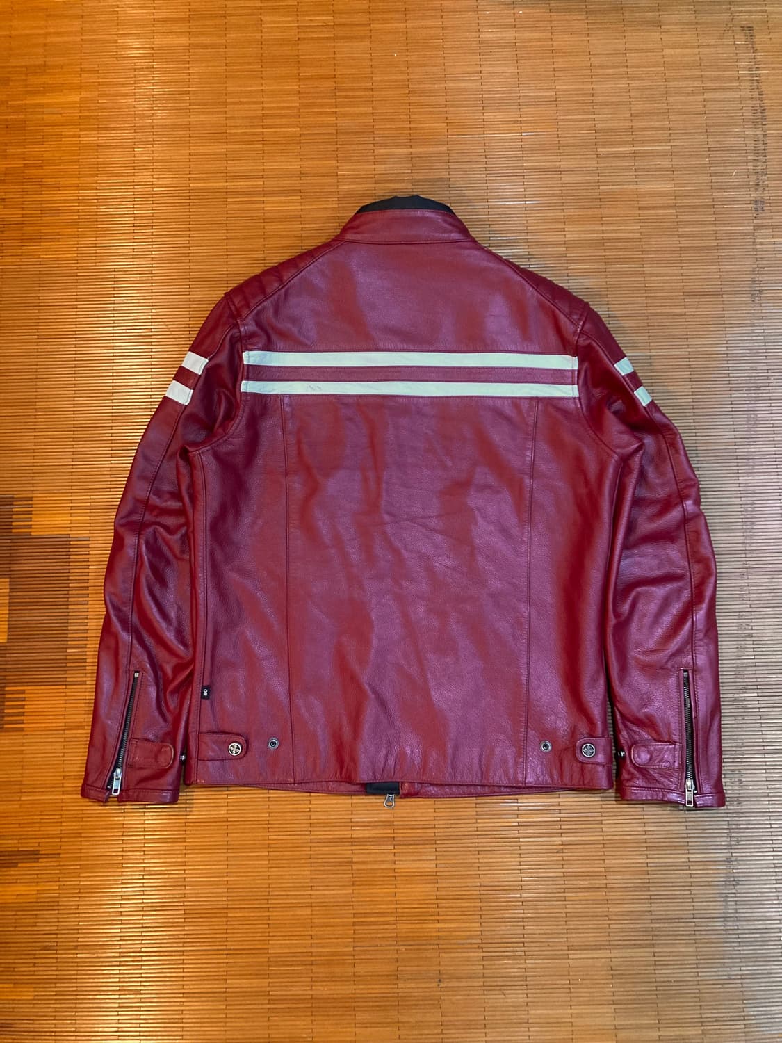 00‘s JPN vtg 카우레더 레이싱자켓 상품이미지3