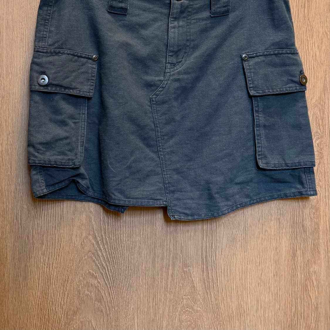 빈티지 카고 미니 스커트 언발란스 절개 디테일 네이비 상품이미지8