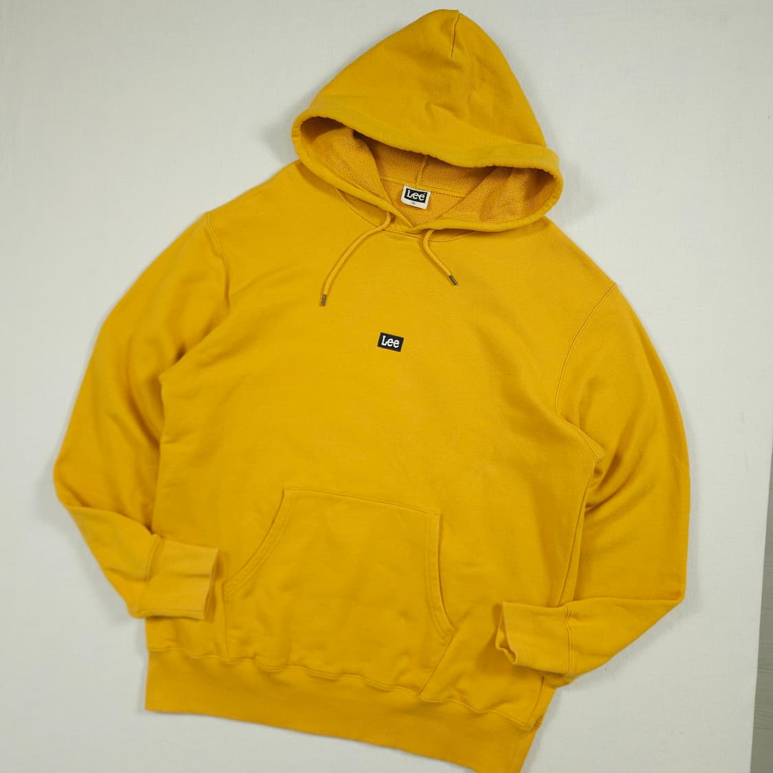 XL(105) LEE 로고 후드티 머스타드컬러 상품이미지2