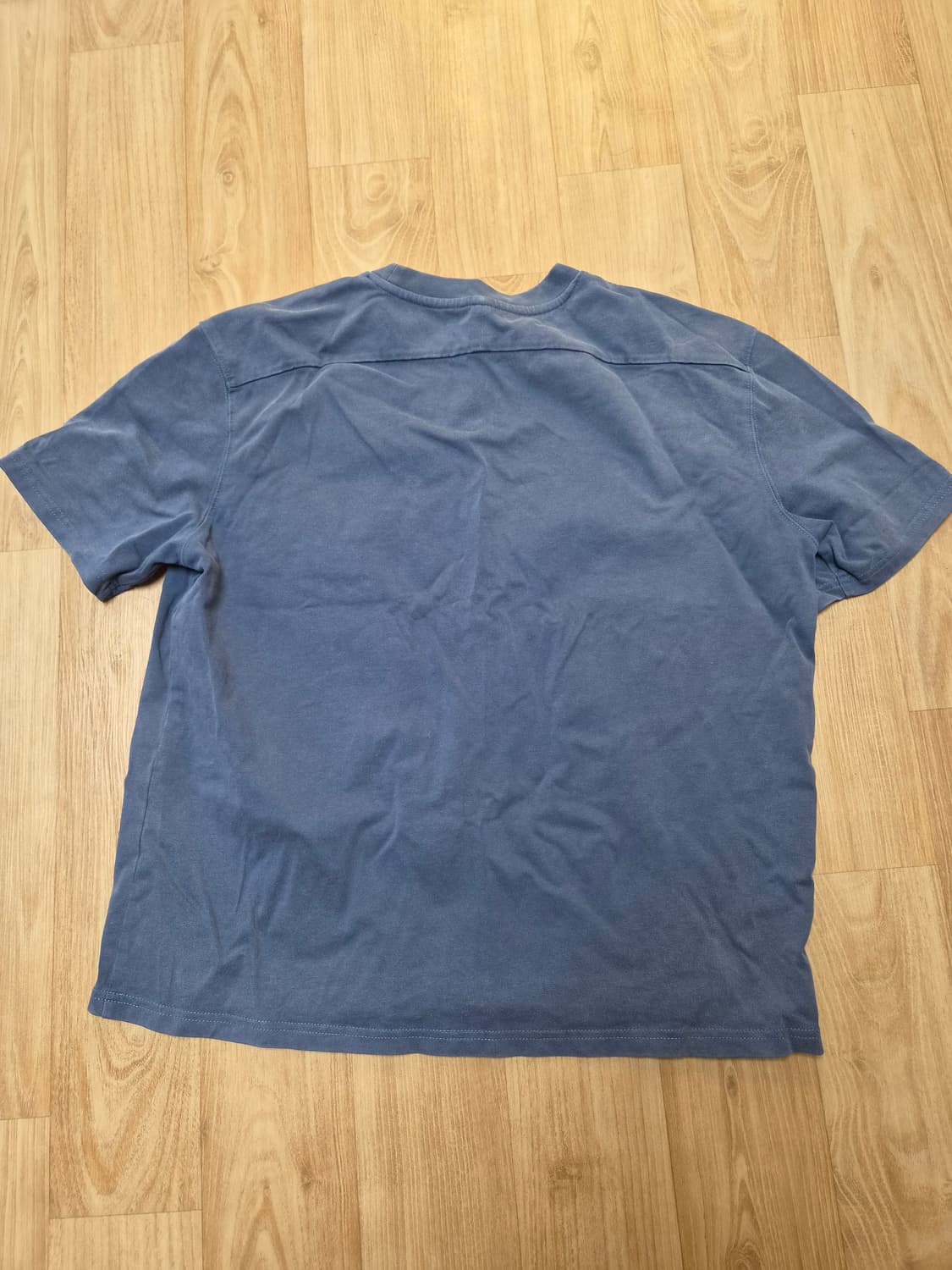 노이어 코튼 피그먼트 포켓 티셔츠 (블루) 상품이미지3