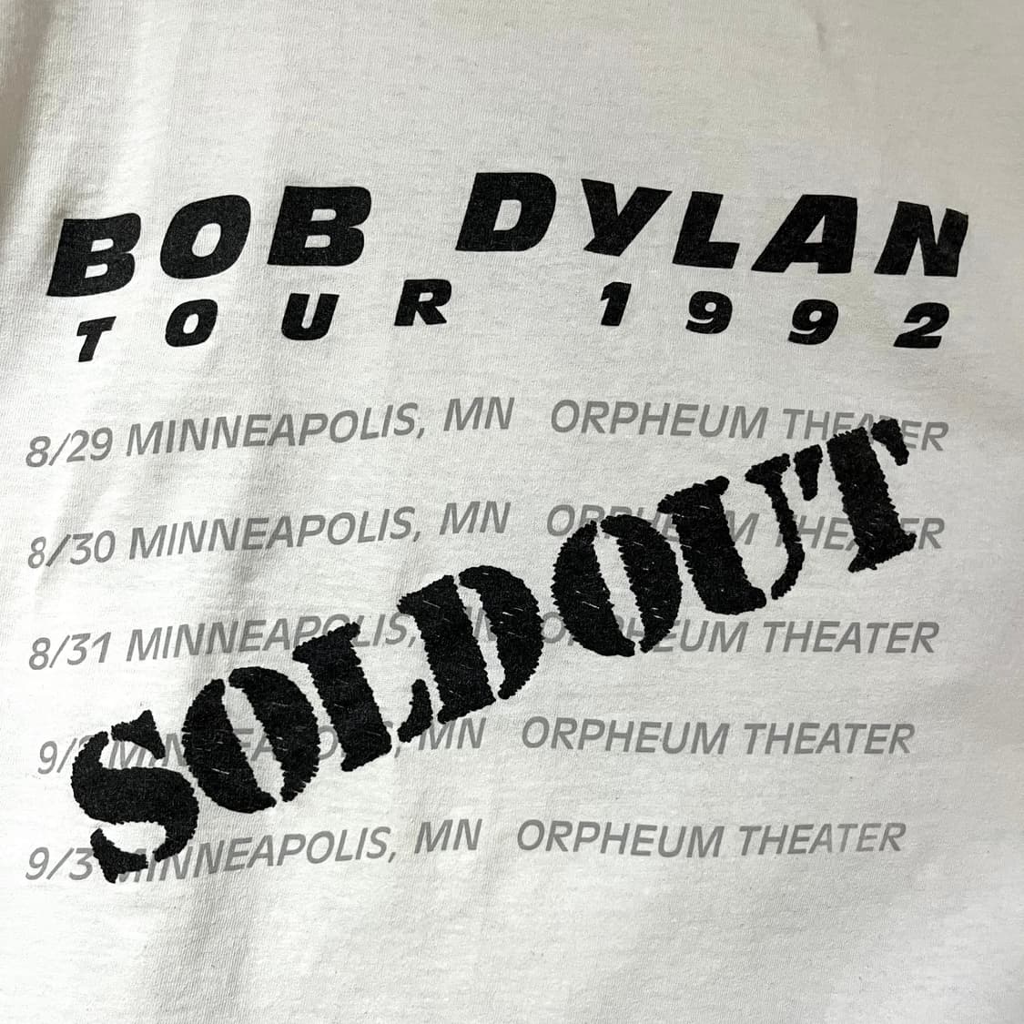 90s 빈티지 밴드티 반팔 티셔츠 / bob dylan 밥 딜런 상품이미지4