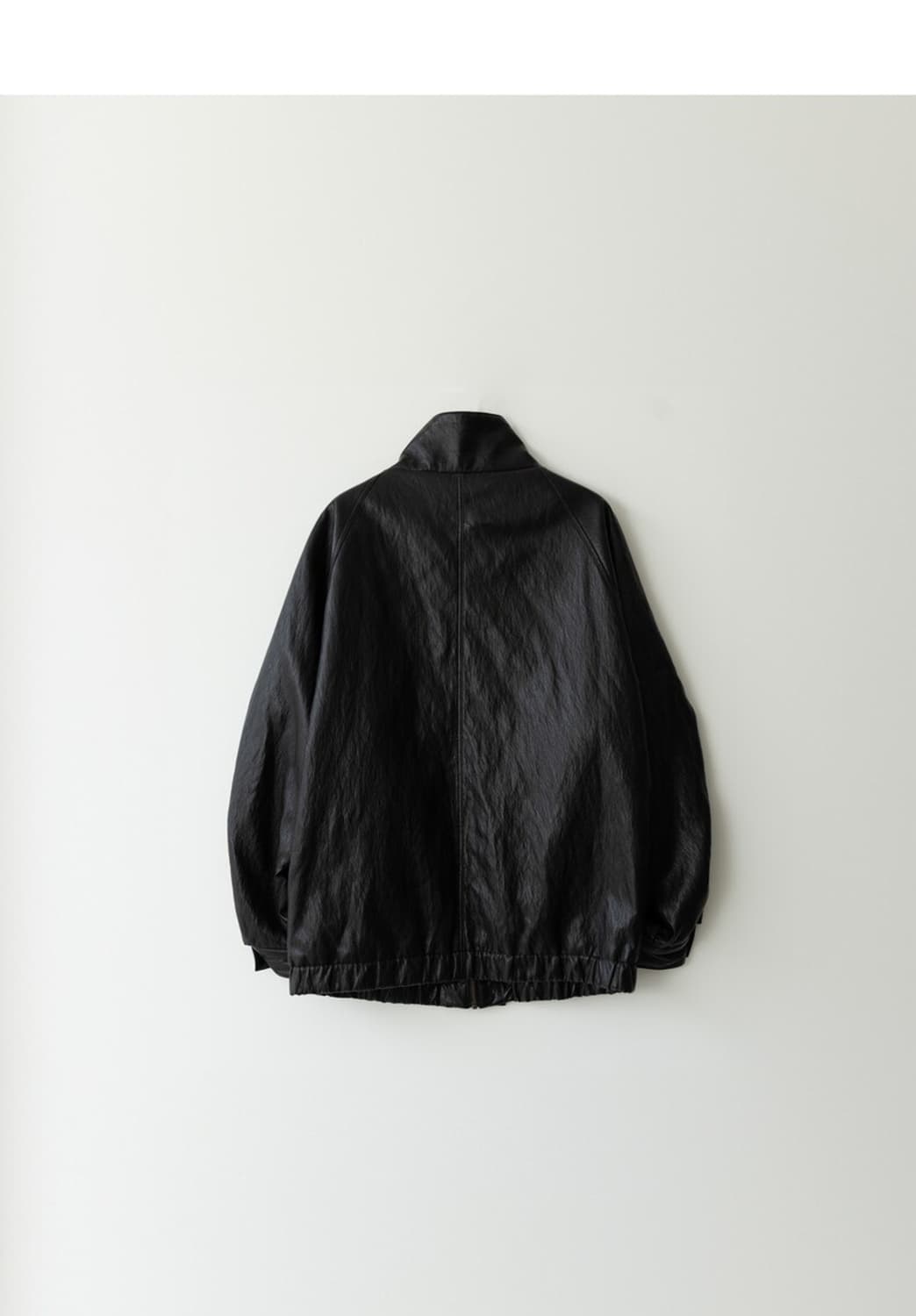 Letter Evon leather jumper 레터 하이넥 레더 자켓 상품이미지2